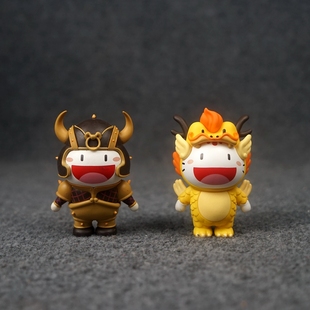HA1小招喵卡通公仔小金龙牛将军模玩摆件