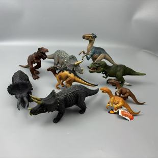 德国仿真远古恐龙模型玩偶实心模儿童认知玩具瑕疵霸王龙三角龙