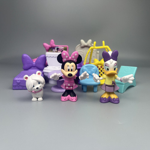 米妮黛西公仔卡通玩偶场景摆件