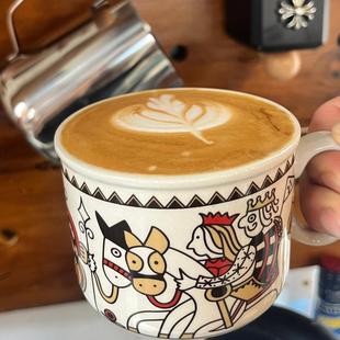 现货限定款高颜值欧美vintage瓷器复古荷兰人物士兵陶瓷咖啡杯碟