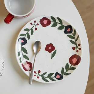德国男伯爵夫人陶瓷碗碟套装家用高级感轻奢餐具套装丨繁花盘子碗