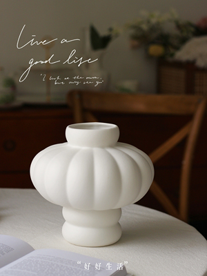 丹麦Louise Roe Balloon灯笼花瓶造型陶瓷装摆件客厅餐桌装饰品
