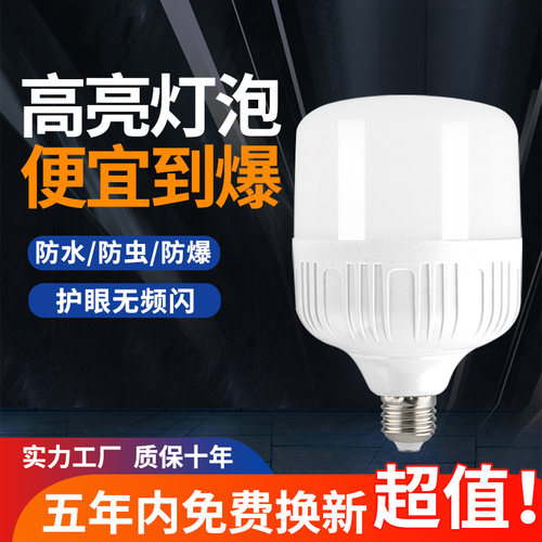顶者220V家用超亮节能灯泡