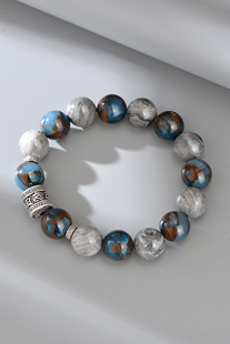 999纯银手链男款高级感六字箴言转运珠男士手串保平安生日礼物