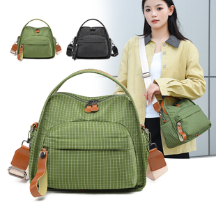 2025新款潮时尚尼龙布包女士单肩斜挎包百搭休闲轻便大容量手提包