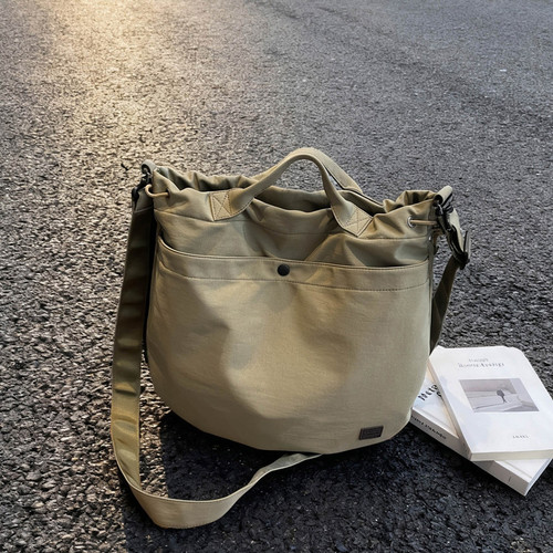 轻便尼龙布包托特包女包大容量手提单肩通勤包百搭斜挎包2025新款