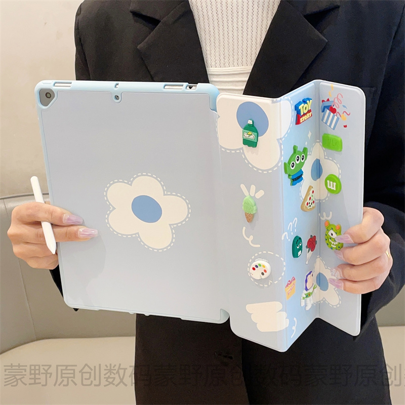 适用苹果ipad保护套2021ipad9保护壳8/7带笔槽pro2022平板ipad10代6/5三折硅胶air5防摔2020pro11全包432软壳 3C数码配件 平板电脑保护套/壳 原图主图