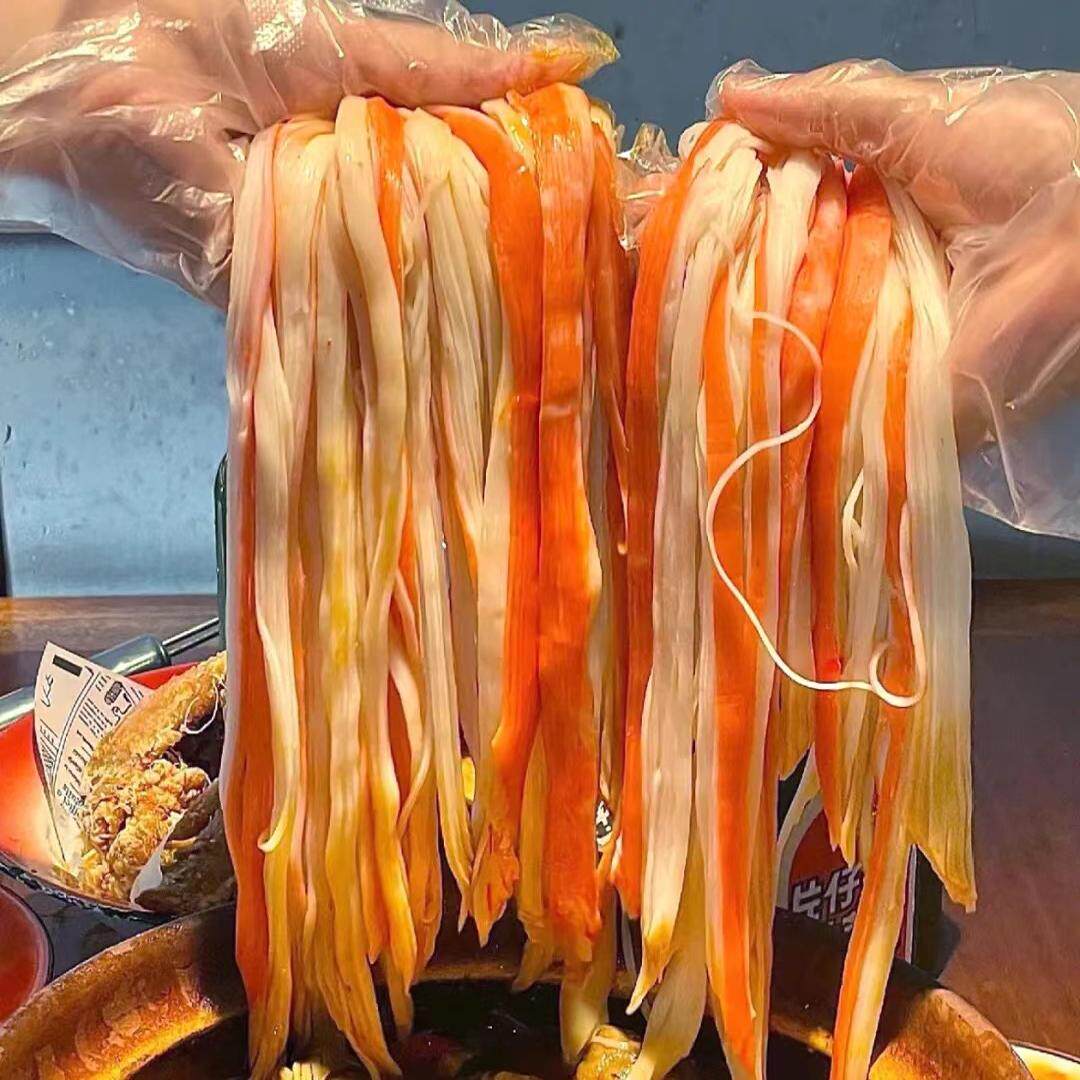 蟹柳日式寿司料理火锅食材手撕模拟蟹肉棒霸王天妇罗千丝蟹柳