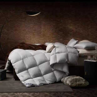 寐MINE无痕法国进口95白鹅绒被四季通用被子冬被锁温保暖羽绒被