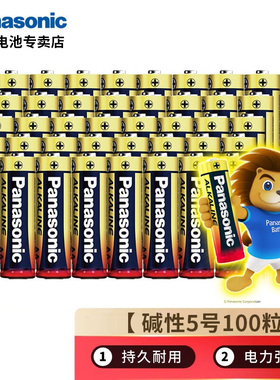 松下碱性7号电池5号儿童玩具五号耐用干电池鼠标空调电视遥控器话筒电子门锁闹钟拍立得LR6AAA五七号1.5V批发