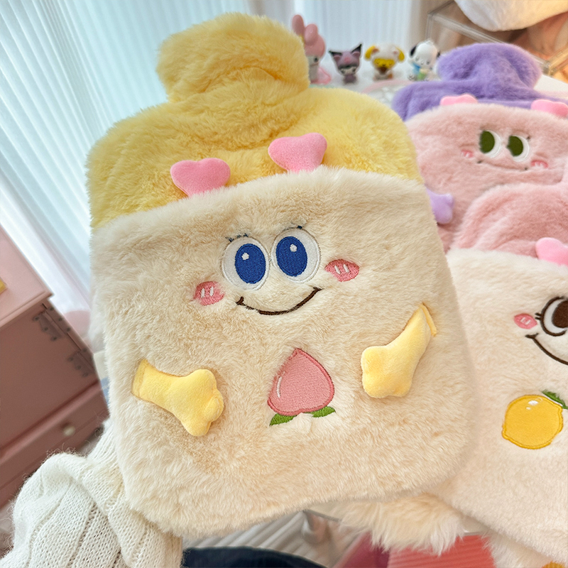 卡通毛绒注水热水袋暖宝宝大号