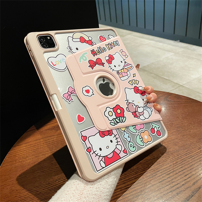 2024新款ipadair6保护套带笔槽Pro保护壳5透明360旋转11寸/12.9适用苹果8平板mini6亚克力10代2021防弯10.2寸