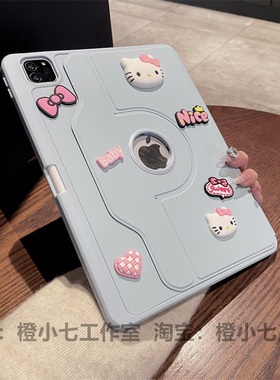 2025新款ipad11代保护套带笔槽air7保护壳360旋转Pro11英寸适用mini7苹果8平板ipad9/10亚克力2021防弯10.2寸