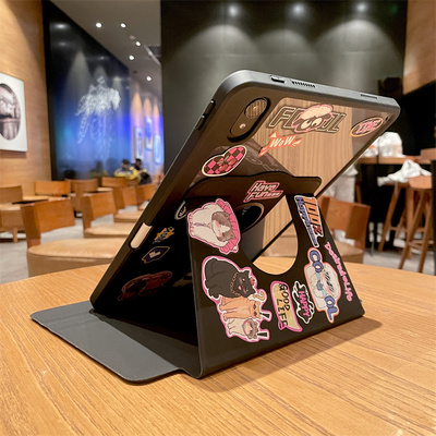 2025新款ipad11保护套带笔槽air7保护壳6透明360旋转Pro11英寸13适用苹果8平板ipad9/10代亚克力2021防弯10.2