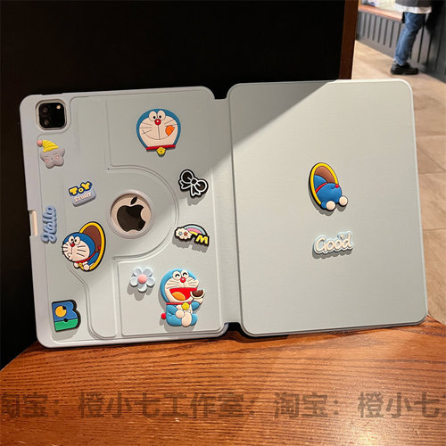 2025新款ipad11代保护套带笔槽air7保护壳6透明360旋转5Pro适用苹果11寸平板电脑ipad10亚克力2021防弯10.2寸