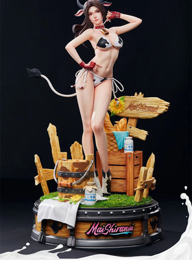 瘾君子 UA 不知火舞 SNK 女神大乱斗 UNiQUE ART 正版 奶牛雕像