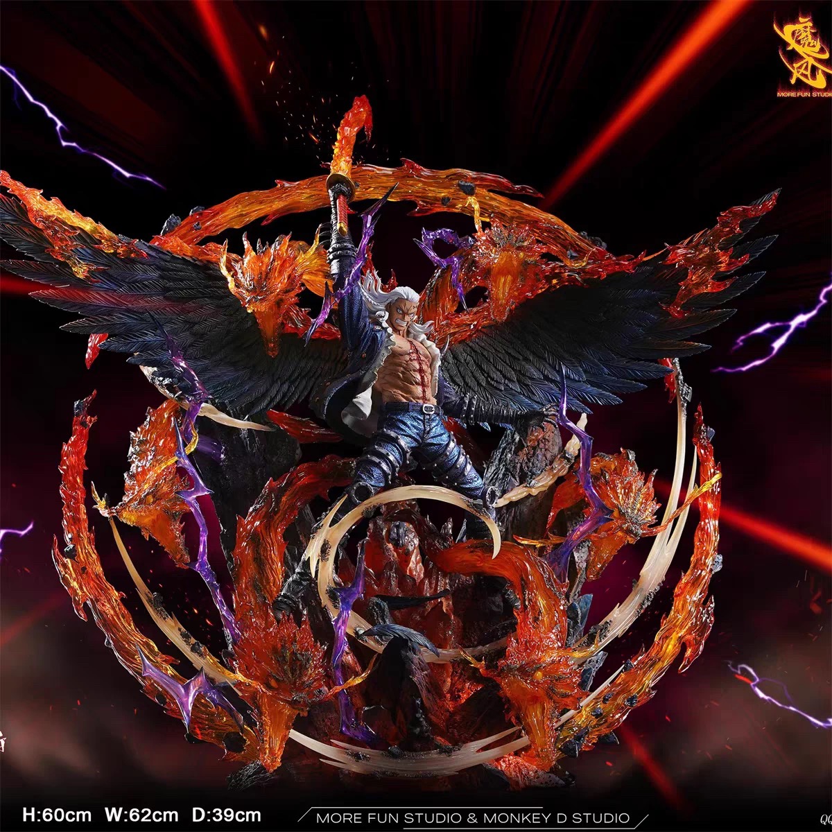 瘾君子 魔风X漫奇 四灾 烬 海贼王 凯多团 限量gk手办雕像模型