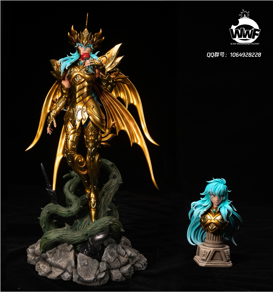 瘾君子 wwf 黄金魂 神黄金圣斗士 双鱼座 阿布罗狄 限量gk雕像
