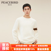 商场同款 时尚 太平鸟男装 羊绒毛套衫 新款 羊毛针织衫 B1EBD412