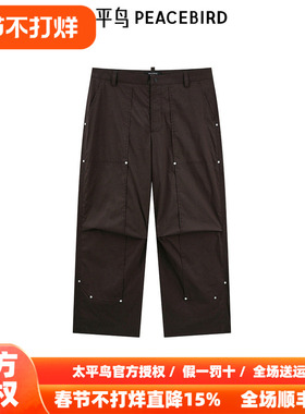 【商场同款】太平鸟男装工装休闲裤2025秋新款时尚长裤B2GBE3Z13