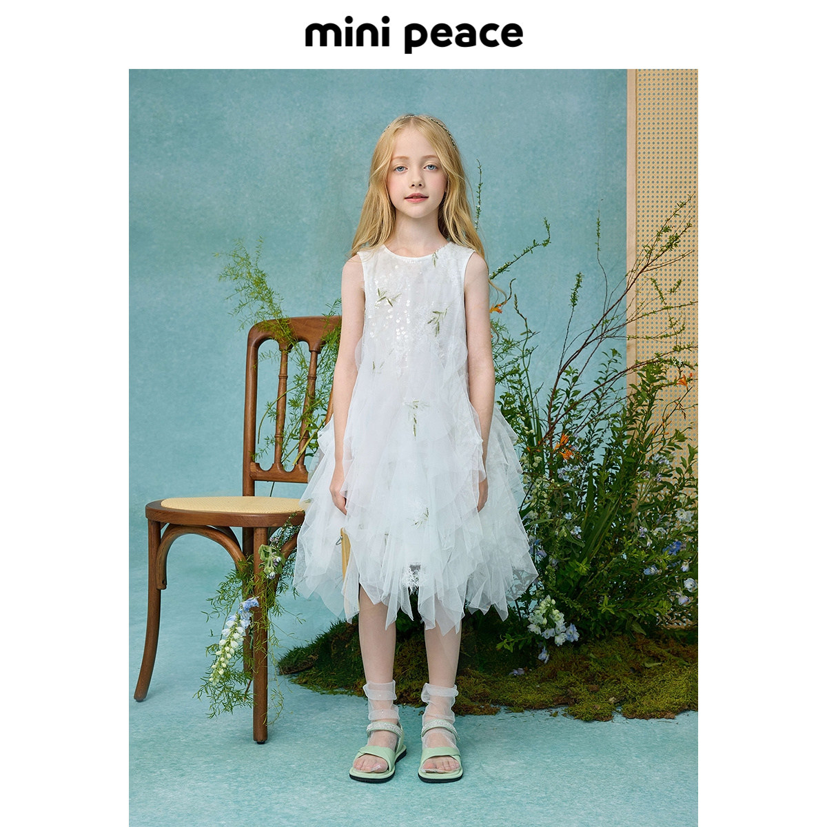 【专柜同款公主系列】MINIPEACE太平鸟童装连衣裙秋季轻礼服裙子