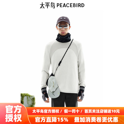 【商场同款】太平鸟男装毛衣春季运动肌理感针织衫 B2EBE4154