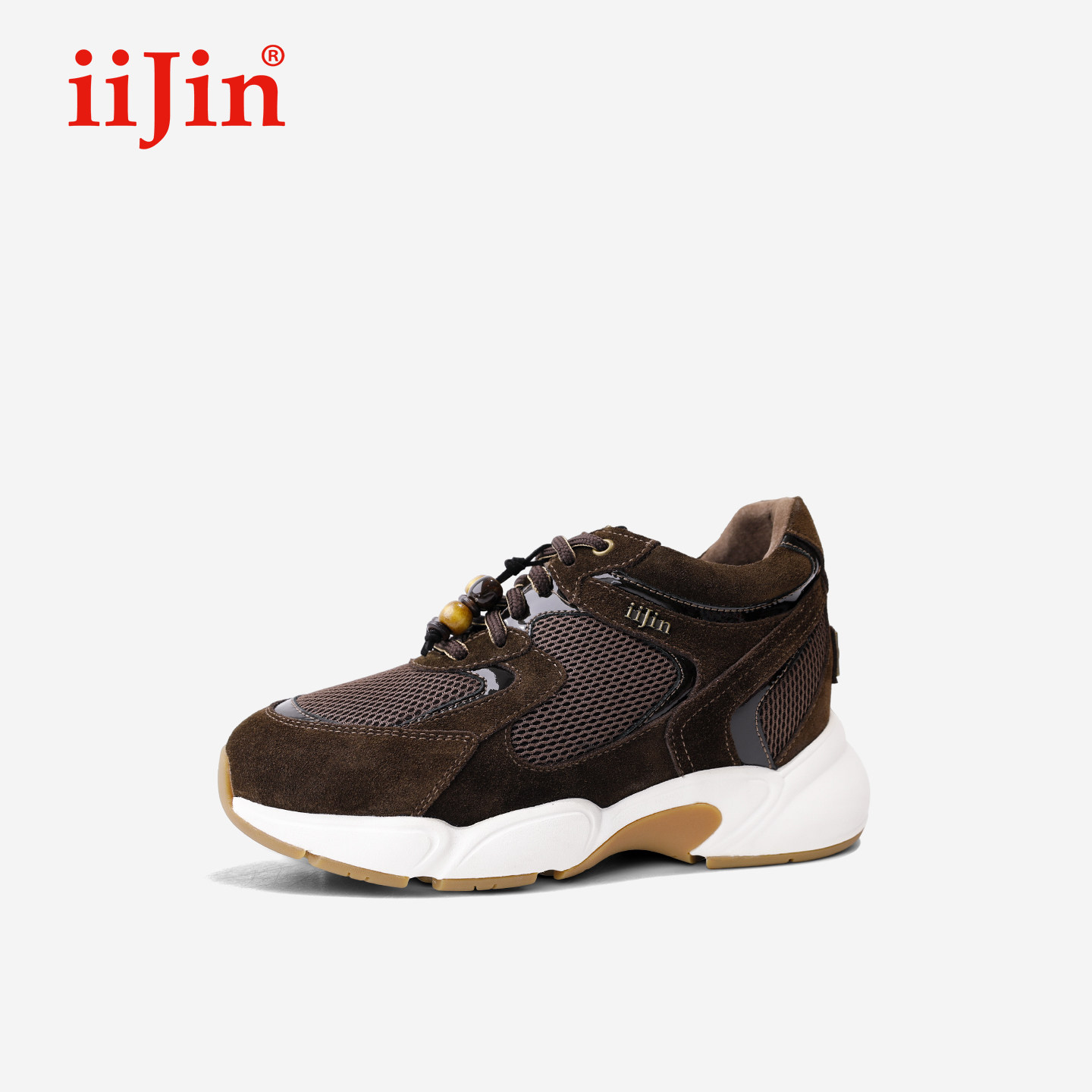 iiJin艾今26春新品8.5cm厚底内增高网面复古游牧风老爹鞋女937ITG,女鞋,老爹鞋,淘宝优惠券,粉丝福利购,淘宝优惠卷