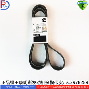 原装正品福田康明斯发动机配件多楔带皮带C3978289