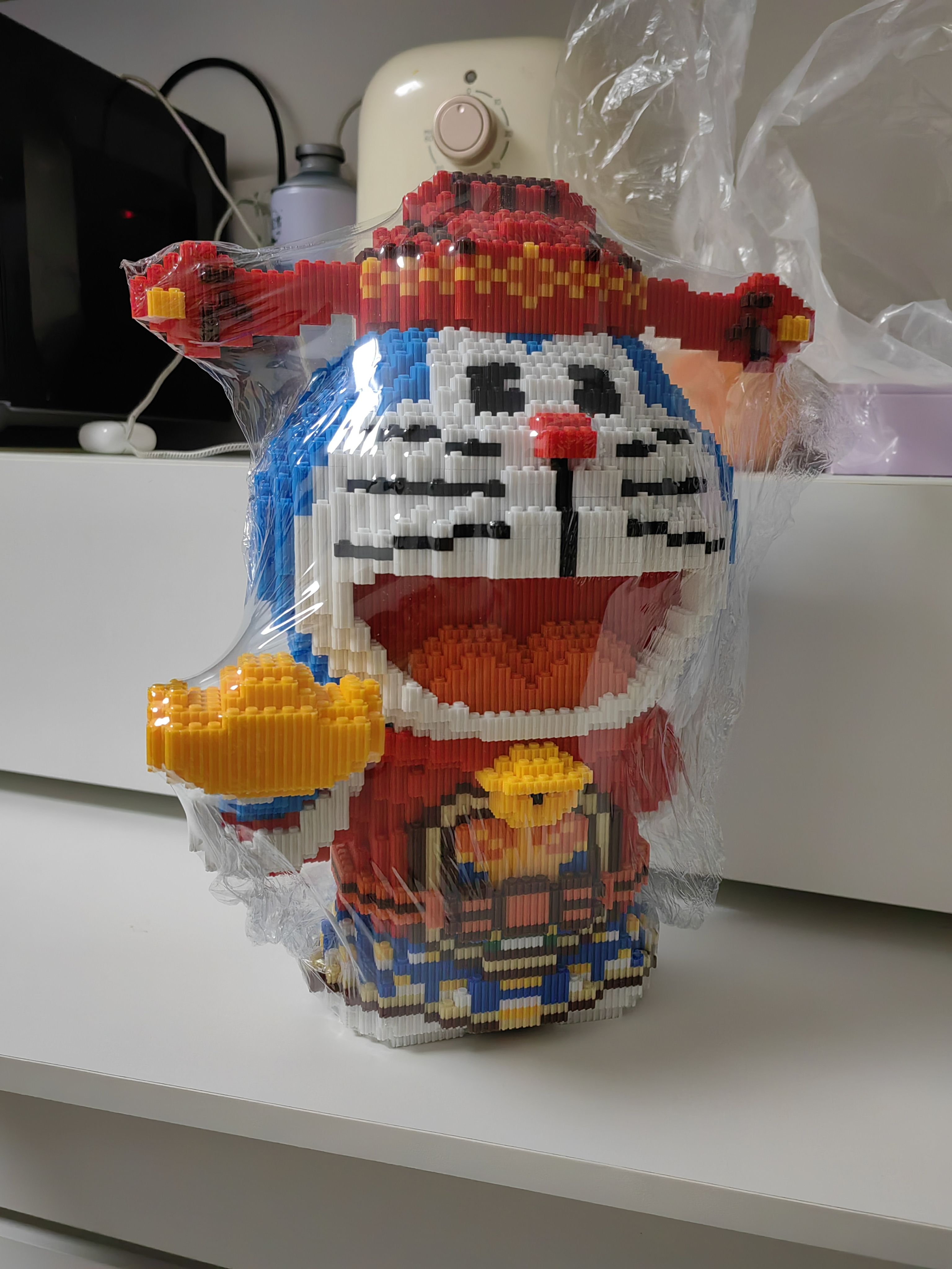 超大号哆啦A梦积木儿童益智拼插拼图玩具成品模型送男女孩子