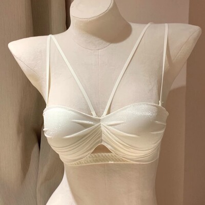 性感半杯内衣女小胸聚拢显大上托无钢圈防下垂平胸专用半杯文胸罩