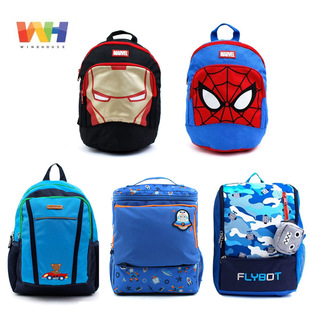 韩国winghouse儿童小书包男童宝宝幼儿园书包春游休闲双肩背包轻