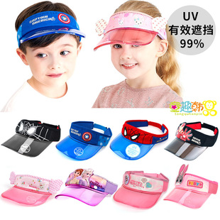 韩国winghouse儿童遮阳帽子男女宝宝夏季防晒帽太阳帽运动空顶帽
