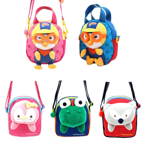 pororo儿童斜挎包男童宝宝可爱迷你小包包女孩零钱包压岁钱包