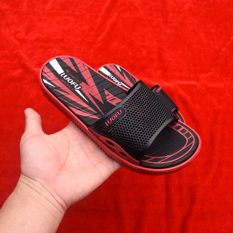 罗敷罗敷拖鞋男夏季时尚新款家用情侣居家室内防滑洗澡大码沙滩鞋