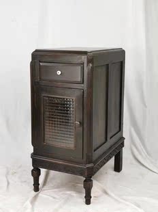 特价！复兴海派老家具老上海Art Deco风格麻栗木沙发深柜 小边柜