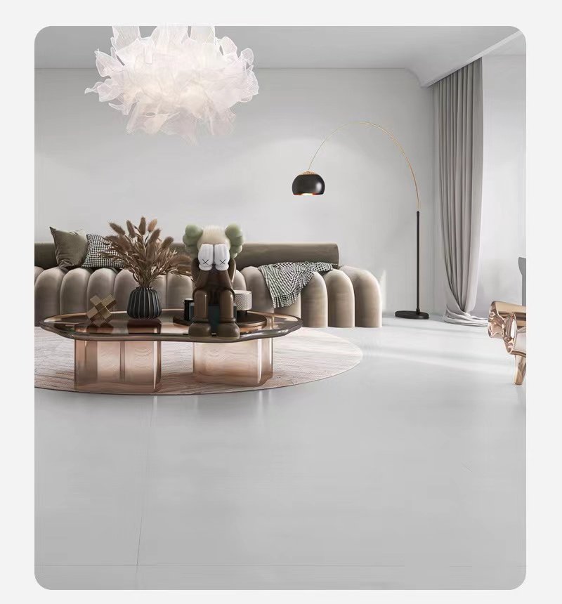 罗浮威尔瓷砖客餐厅柔光纯色侘寂风微水泥网红系列