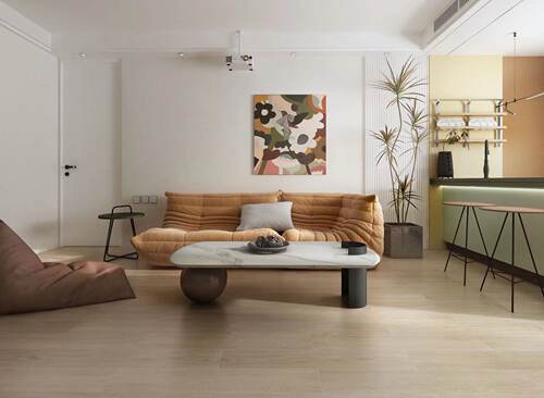 欧神N瓷砖素色客餐厅网红款纯色