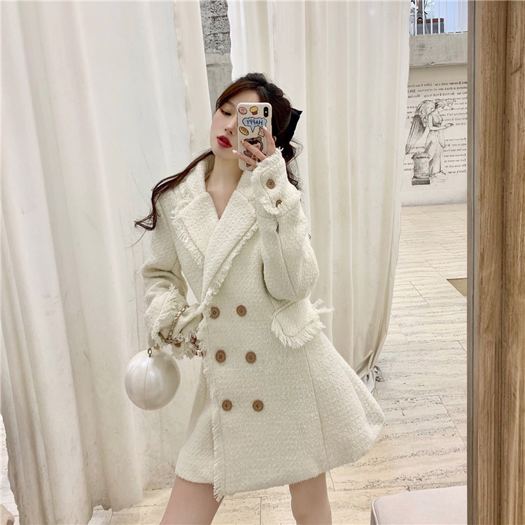 New style of winter clothes: small fragrance with cotton wool suit coat with slim body and thin woolen coat