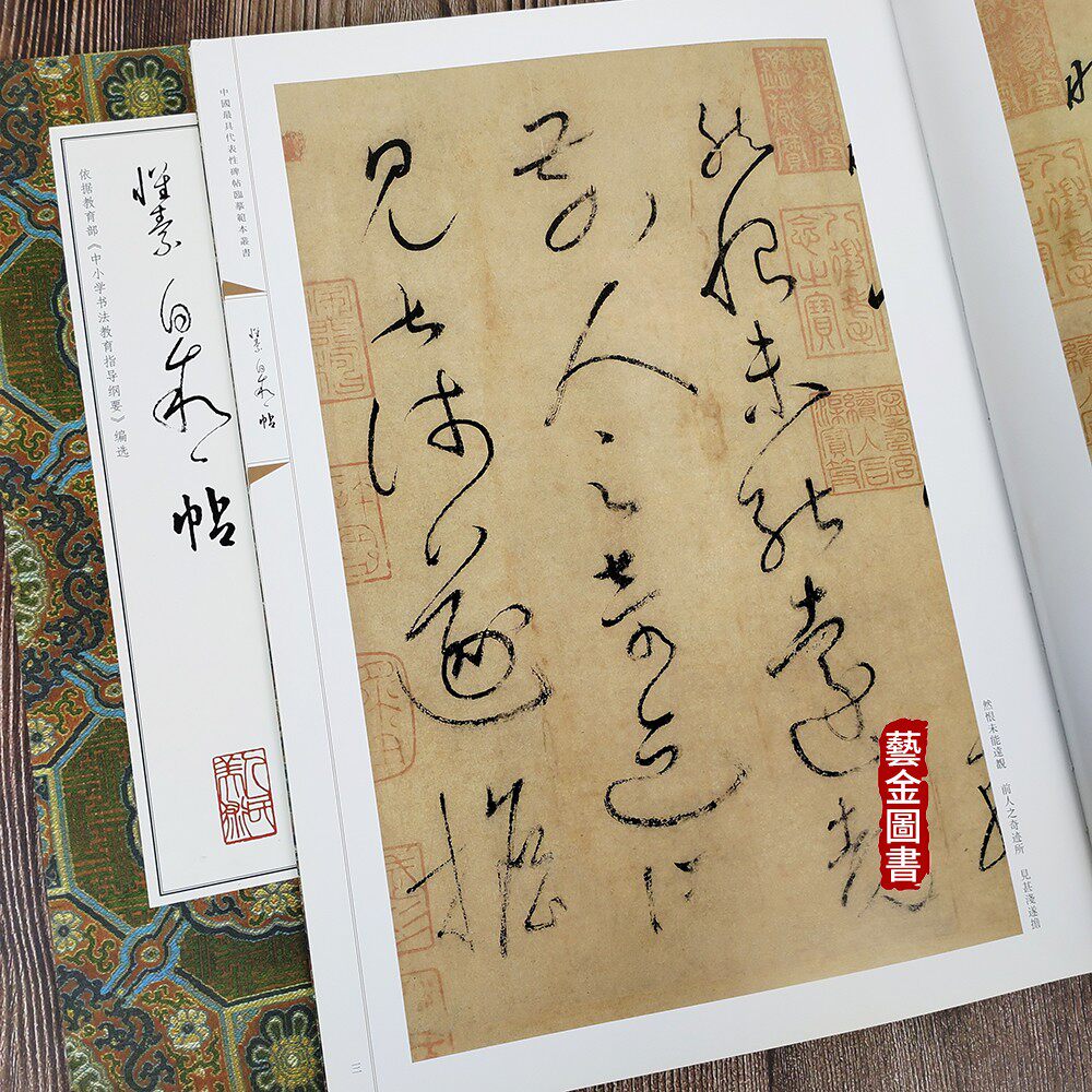 中国最具代表性碑帖临摹范本丛书 怀素草书碑帖临摹范本 释文旁注