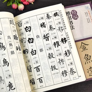 精编楷书书法字典 部首检索历代名家名碑帖常用字书法字典毛笔书法工具书颜真卿欧楷魏碑墓志赵孟頫古代现代名家楷书江西美术