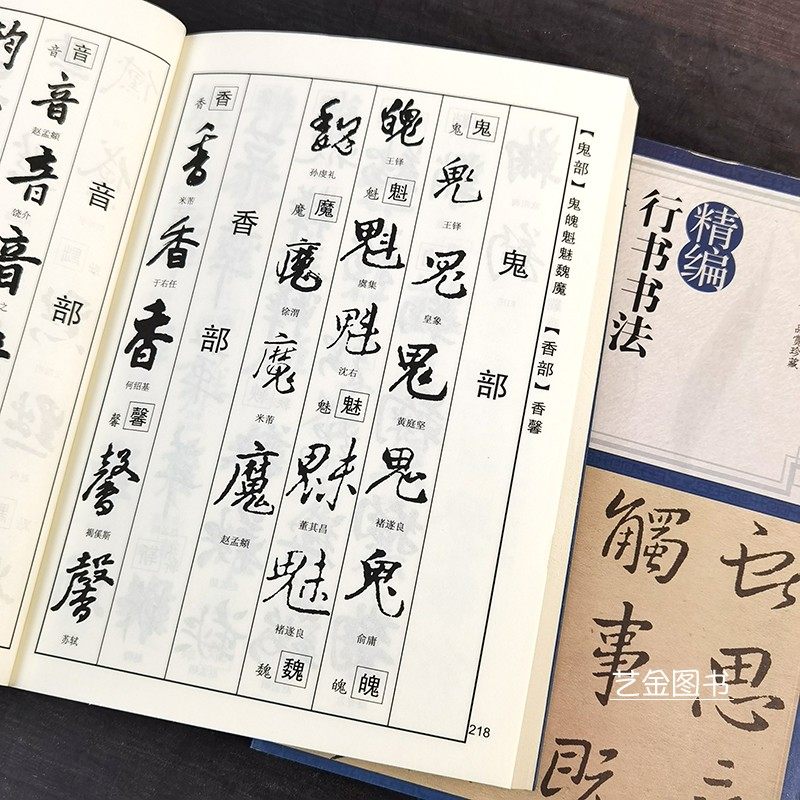 精编行书书法字典 部首索引历代名家碑帖常用字书法字典毛笔书法查字