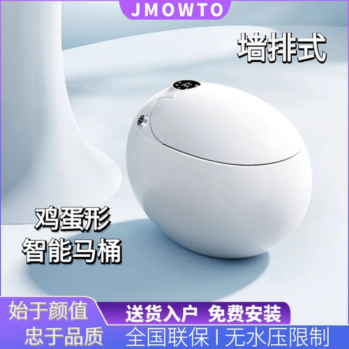 墙排式鸡蛋形智能马桶