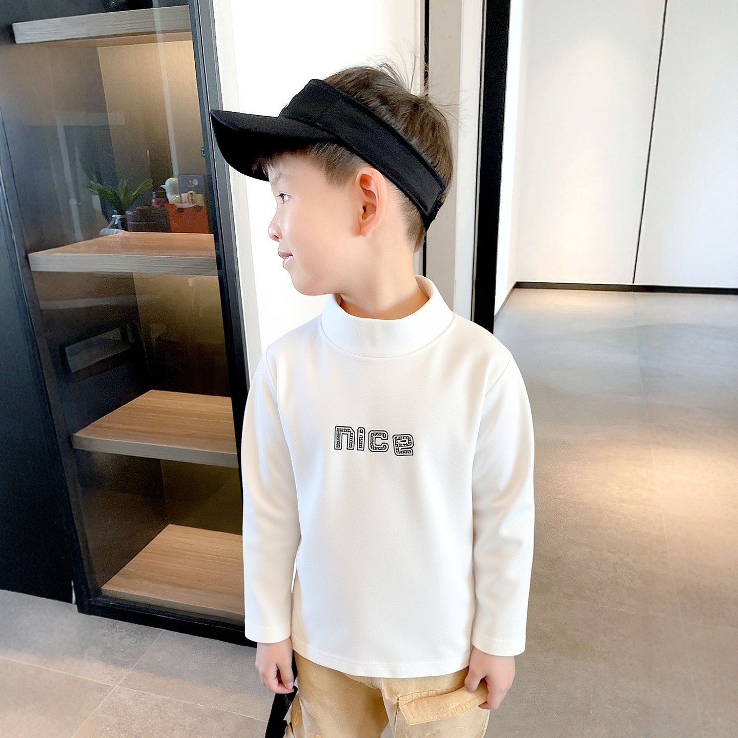 外贸原单尾货童装韩版2025秋装新品儿童莱卡棉打底衫高领 男童T恤,童装/婴儿装/亲子装,T恤,淘宝优惠券,粉丝福利购,淘宝优惠卷