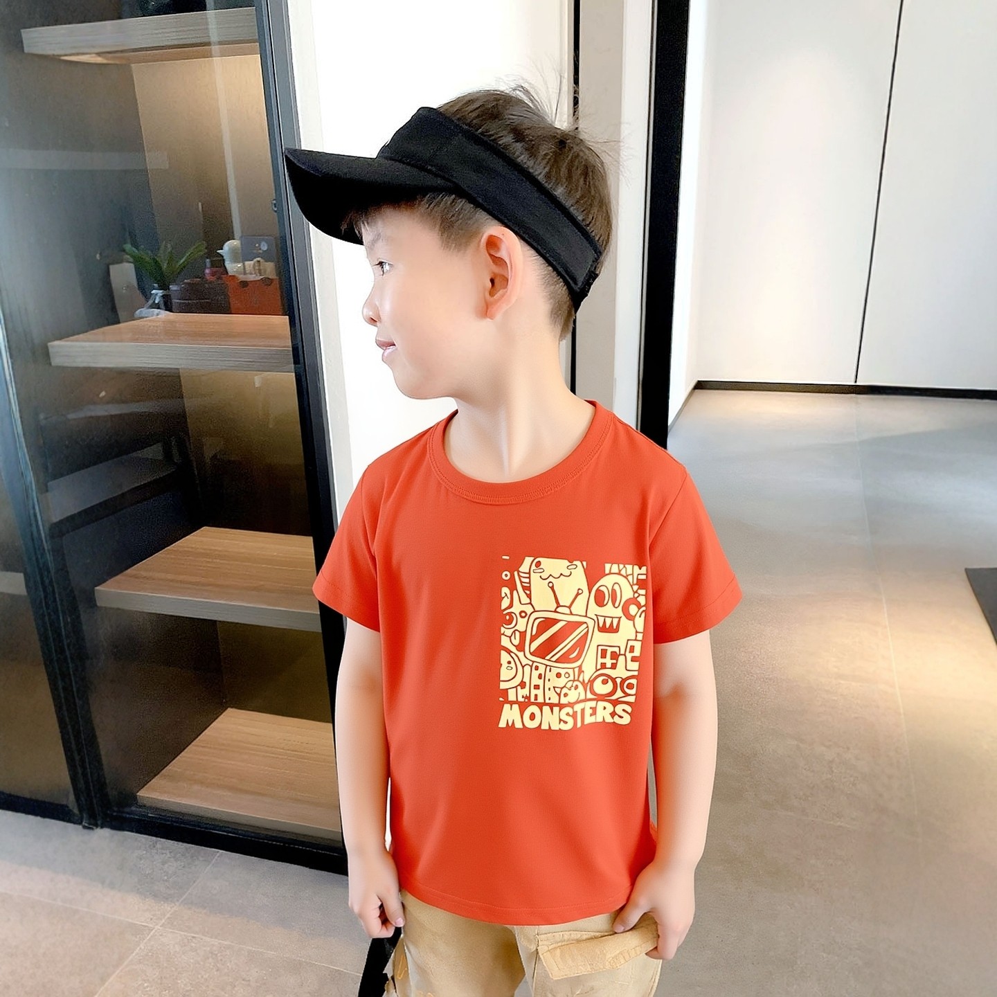 27kids童装2026夏季儿童纯棉卡通印花短袖T恤 韩版中小男宝宝衣服
