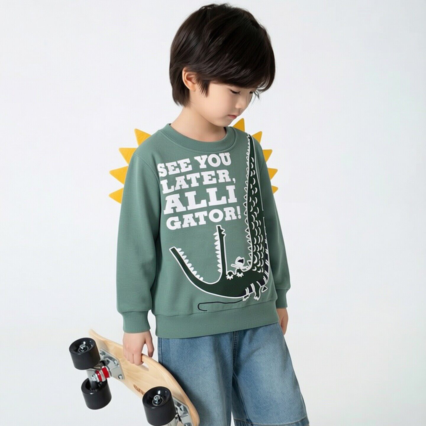 27kids韩版外贸童装男童宝宝衣服中小童上衣儿童春季纯棉运动卫衣