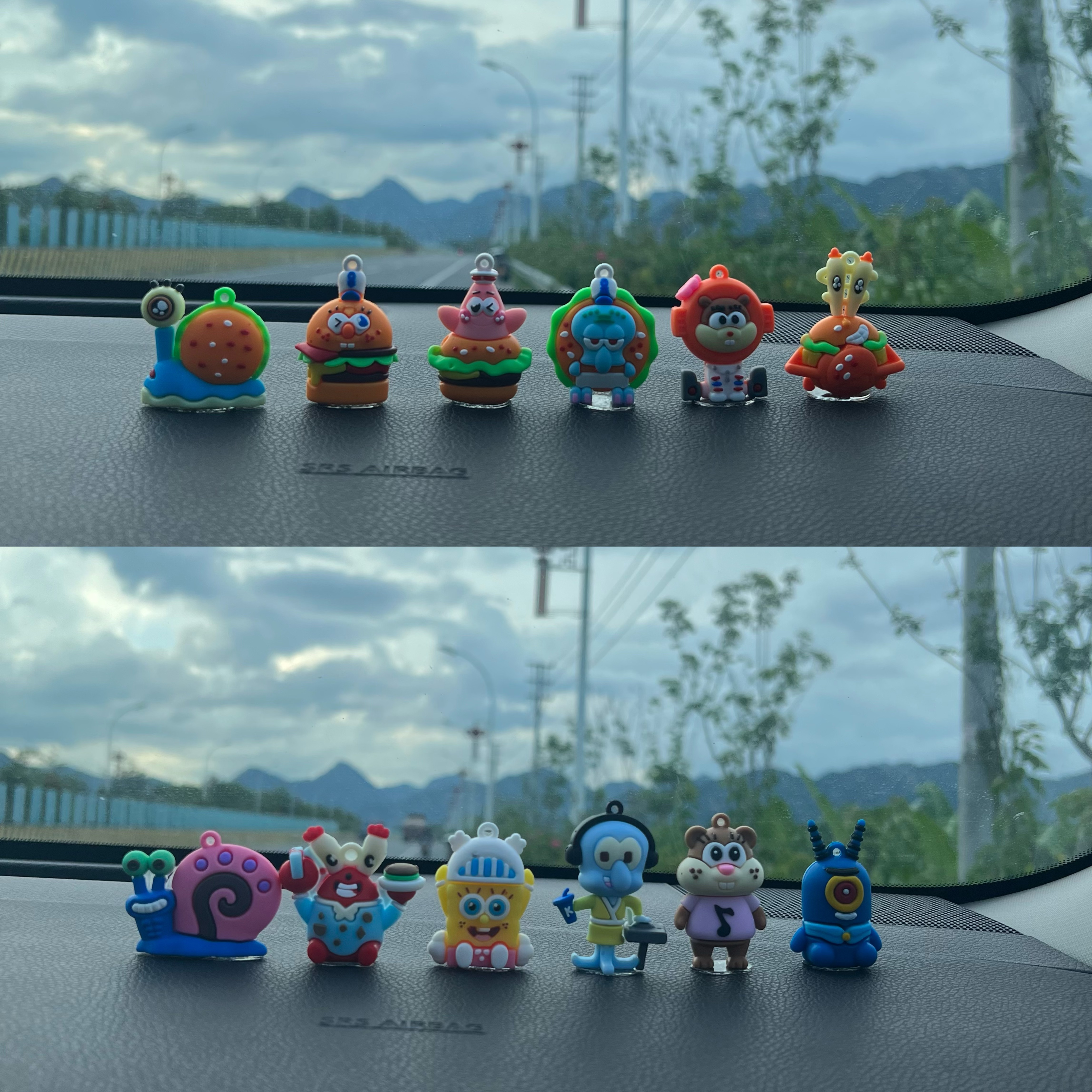 海绵宝宝汽车摆件中控台内饰