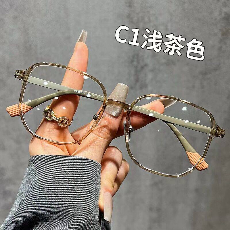 新款时尚大框老花镜男女高清防蓝光抗辐射护目时髦显脸小老光眼镜