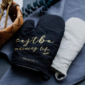 出口原单微波炉棉手套隔热手套 防烫手套烤箱手套美容家居手套