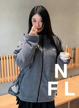 【NEW FOOLLAND】M1u2024冬温暖拉链高领摇粒绒夹克外套