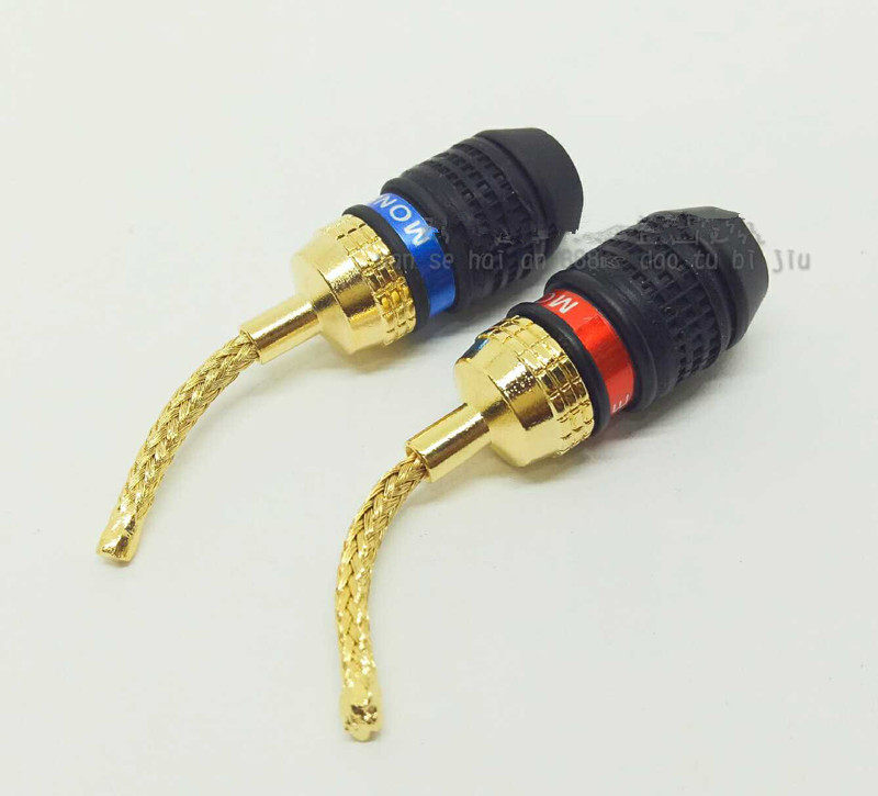 怪兽Monster QuickLock 软鞭针插 喇叭线音箱线 针插